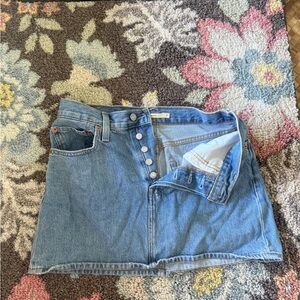 Levi's Blue Denim Mini Skirt